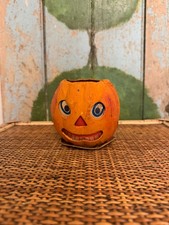 Antique German Pulp Paper Pumpkin, Dim: 3.75