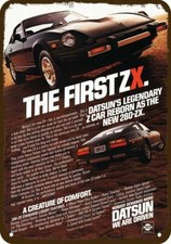 1979 DATSUN 280-ZX Sports Car 1st ZX Vintage-Look DECORATIVE REPLICA METAL SIGN picture