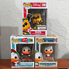 Lot Of 3 Funko Pop Disney Pluto #996 Amazon Excl & Donald Duck #1128 #813 picture