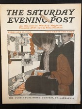 Illustrated Saturday Evening Post Feb. 13, 1904 Ethel Franklin Betts Cover Art picture