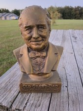 Vntg 1940s Old Grand-Dad Bourbon Whiskey Back Bar Bust Advertising Display-12