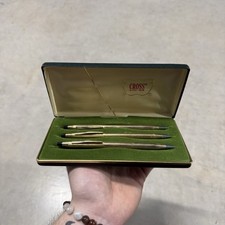 Vintage 1985 CROSS Pen & Pencil Set “Award” 1/20 10K Gold Filled picture