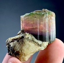 203 Carat Bi Colour Tourmaline Crystal Specimen From Afghanistan  picture