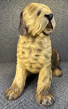 RARE Vintage Mid Century Marwal Old English Sheepdog Chalkware Statue MCM 15” picture