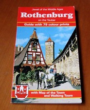 1987 Rothenburg Germany Town Guide w Map 79 Colour Vintage Travel Color Booklet picture