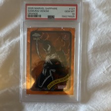 Topps 2025 Marvel Sapphire Venom Samurai Venom Orange  /25 PSA 10 POP 2 picture