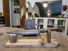 Antique Repurposed Civil War Sword blade/Stag Handle Bowie by Philip Adams picture