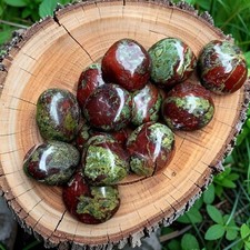 3Pcs Natural Tumbled Dragon Bloodstone Healing Crystal Mineral Specimen Gemstone picture