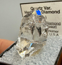 8.63 g Enhydro Herkimer Diamond Gem w/ Moving Gas Bubble, A-Grade Clarity picture