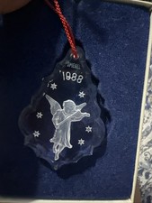 Vintage Spiegel 1988 Annual Ornament 30% Lead Crystal W Germany In Box picture