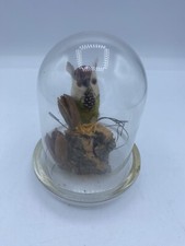 VINTAGE GOTO ORIGINALS OWL FIGURE IN GLASS DOME picture