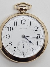 1892 WALTHAM 845 Gold 10K G.F. Victorian Gents 21J Railroad RR Pocket Watch 18s picture