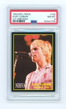 1994 Ultra Figus Int'l Rock Cards Kurt Cobain (PSA 8) (POP 4/NONE HIGHER) picture