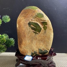 3.9kg Jadeite Boulder-Rough Raw Cut Natural From-A Tyte-Jade Specimen picture