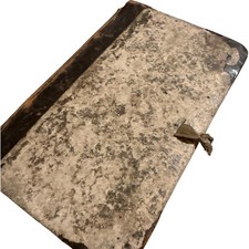 Antique 1843 Handwritten Ledger Manuscript Notebook Poetry picture