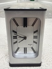 Vintage SWIZA 8 Swiss Made Alarm Mechanical Table Clock picture