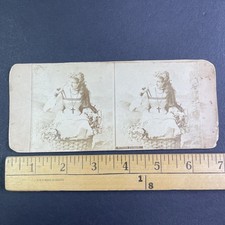 Minnie Palmer Stereoview Card Actress Vaudeville Costume 1870s picture
