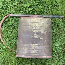 D.B. Smith Co. Indian Backpack Fire Extinguisher Pump - BRASS - EMPTY Antique picture