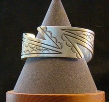 Vintage Men Cuff Bracelet Highly Collectable Sterling Silver by Richard Jim picture