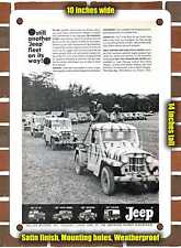 METAL SIGN - 1962 Willys Jeeps Fleet Vehicles 2 - 10x14 Inches picture