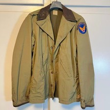 Vtg 1940's Original M41 Field Jacket WWII WW2 Original M1941 w leather collar picture