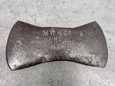 M.W.H.CO. HAND MADE Double Bit Axe Head Marshall Wells Hardware MWH CO picture