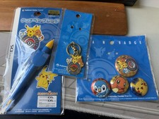 2007 Pokemon Center Tokyo Piplup, Pikachu, Charmander Keychain, Caps DS Stylus picture