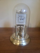 Vintage 1954 Schatz Model 49 torsion pendulum clock Square Face Working W/Key picture