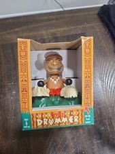 Rare Vintage Schylling TIKI DRUMMER Toy 2004 Battery Operated Tested & Working picture