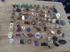 International Brotherhood Of Teamsters Huge Lot Of 80 Vtg Lapel Pins/ETC. picture