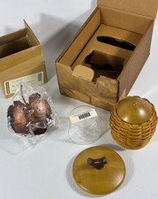 2009 Longaberger Collectors Club Acorn Basket Set w/ Stand & protec - New in box picture