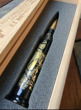 Chris Kyle Commemorative 50 Caliber Shell Bottle Opener in etched wood case picture