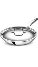 LEGEND COOKWARE 5-Ply Stainless 12 Inch Frying Pan + Lid, Steel picture