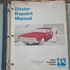 Ditzler Vintage Repaint Manual for Automotive Finishes 1969 in a Binder picture