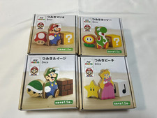 Nintendo Store Exclusive My Mario Wooden Block Luigi Peach Yoshi amiibo Set of 4 picture