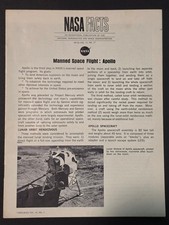 1967 NASA FACTS Manned Space Flight Apollo NF-23 Vol IV No 7 Moon Program Vintag picture