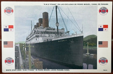 RMS Titanic Panama Canal Pedro Miguel Locks Fantasy Postcard Fennessy FEN-15 Art picture