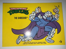 1989 Topps TMNT Series 1 Complete Collectors Edition Sticker Card Shredder #5 NM picture
