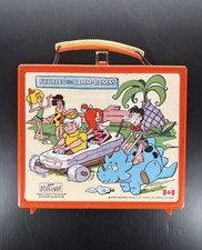 Vintage 1971 Pebbles & Bamm-Bamm Flintstones Aladdin Canada Plastic Lunch Box picture