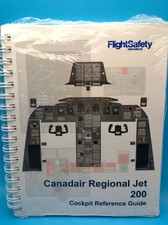 FlightSafety Canadair Regional Jet 200 Cockpit Reference Guide Spiral New Sealed picture