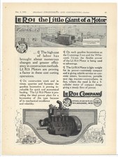 1919 Le Roi Co. of Milwaukee Ad: LeRoi Motor on Cummings & Whitcomb Locomotives picture
