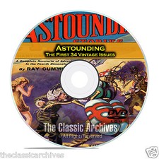 Astounding, First 34 Vintage Pulp Magazine, Golden Age Science Fiction DVD C40 picture