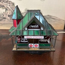 Coca-Cola Stained Glass Coca-Cola Coca-Cola Light Lamp #45a0cb picture