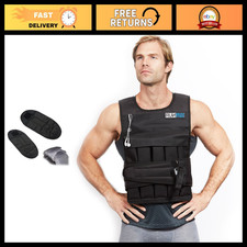 RUNmax Pro Weighted Vest 12lbs/ 20lbs/ 40lbs/ 50lbs/ 60lbs with Shoulder Pads Op picture