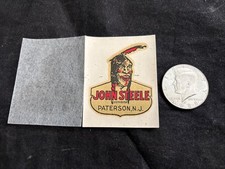 RARE - Original - 1930s Indian Motorcycle-Water Decal-John Steele Paterson,NJ picture