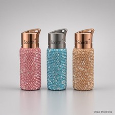 Scorch Rhinestone Torch Lighter 61892 Single Flame Mini Bling Assorted Colors picture