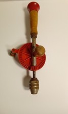 Vintage Hand Crank Egg Beater Style Drill 10.5