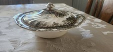 Vintage Johnson Brothers The Friendly Village Round Covered Vegetable Bowl Lid picture