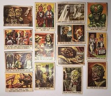1959 Topps You’ll Die Laughing 14 Card Lot Funny Monsters Jack Davis Bubbles picture