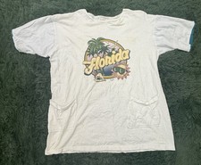 Vintage Florida Souvenir T-Shirt Tropical Casuals One Size Pockets Graphic picture